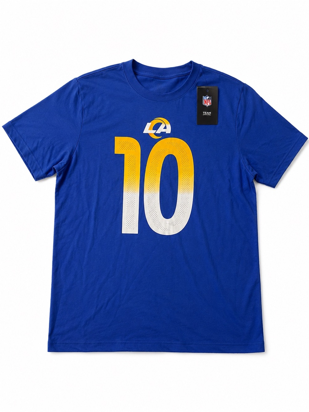 NFL Los Angeles Rams Royal Blue #10 Graphic Tee with Yellow-White Accent